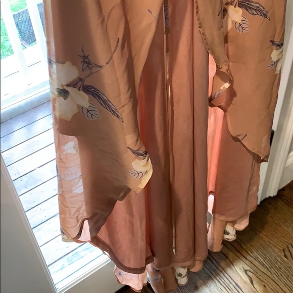 Rose floral wrap dress. New, never worn with tags! - Picture 7 of 7